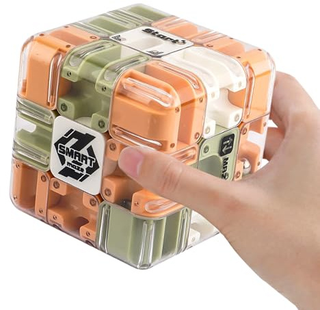 3D Labyrinth Kugel Komplexes Puzzle Mit Rollenden Kugeln,3D Irrgarten Würfel,Zauberwürfel Spielzeug Interaktives Würfel Lernspielzeug Für Klassenpartys, Geburtstage