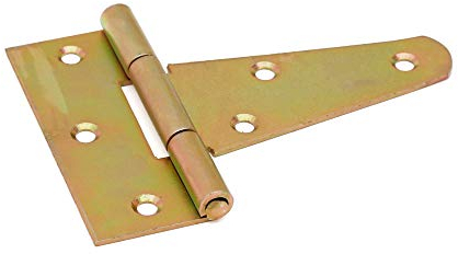 4 x T-SCHARNIER/KREUZGEHÄNGE 100 MM GELB VERZINKT