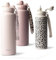 MAMEIDO Thermosflasche mit Strohhalm 1,2l, auslaufsichere Trinkflasche Edelstahl isoliert, Wasserflasche BPA-frei mit Trageschlaufe, Water Bottle Sport (Blush Kissed, 1200ml)