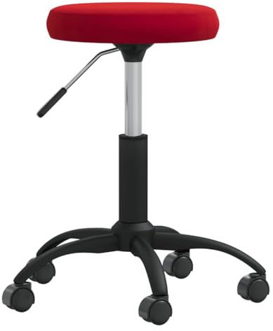 vidaXL Massagehocker Samt Weinrot