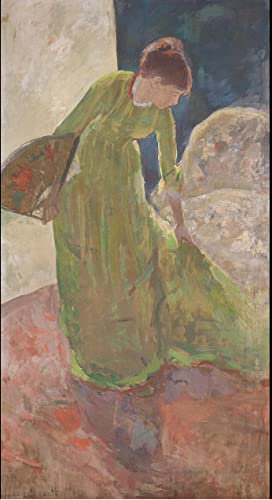 Woman Standing Holding a Fan, Mary Cassatt