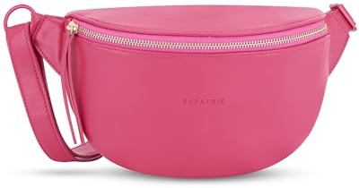 Expatrié Bauchtasche Damen Pink - Alice Small - Gürteltasche für Festival, Reisen & Alltag aus Veganem Leder - Brusttasche Stylisch - Wasserabweisend