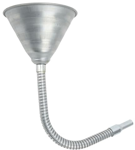 Entonnoir à Bec En Acier Au Carbone Entonnoir D'amorçage Universel Avec Tuyau Flexible De 330 Mm Pour Voitures, Motos, Camions Entonnoir à Huile