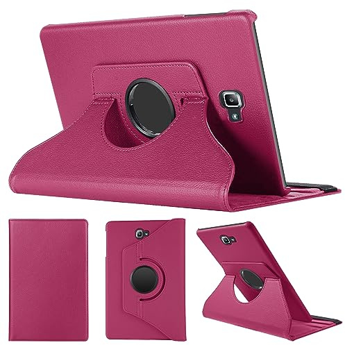 SWEIMEN Hülle Kompatibel mit Samsung Galaxy Tab A 10.1 2016 (SM-T580/T585/T587), PU Lederhülle 360° Drehbar Multi-Winkel Schutz Ständer Schutzhülle für Galaxy Tab A6 10.1