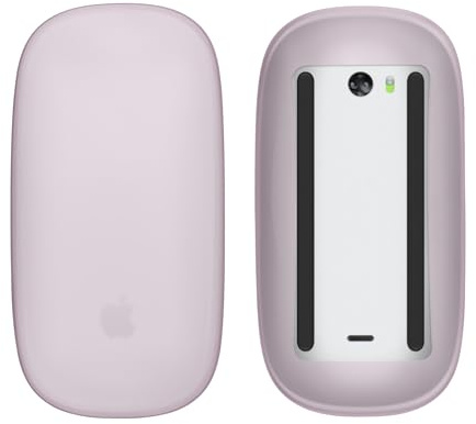 kwmobile Case Compatible con Apple Magic Mouse 1/2 Funda Silicona - Funda Protectora para Raton de Ordenador - Protección Completa - Lila