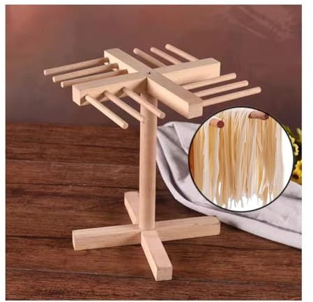 zklaseot Secadores de Pasta, Rejilla For Secar Pasta Soporte De Madera, Capacidad For 1 Libra De Pasta. Fideos De Cocina Estante For Secadora Fácil Almacenamiento, Accesorios For Hacer Pasta