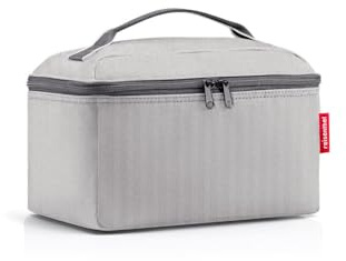 reisenthel beautycase - quadratischer Kulturbeutel, Gepäckorganisator, Kosmetiktasche, Couleur:Herringbone Grey