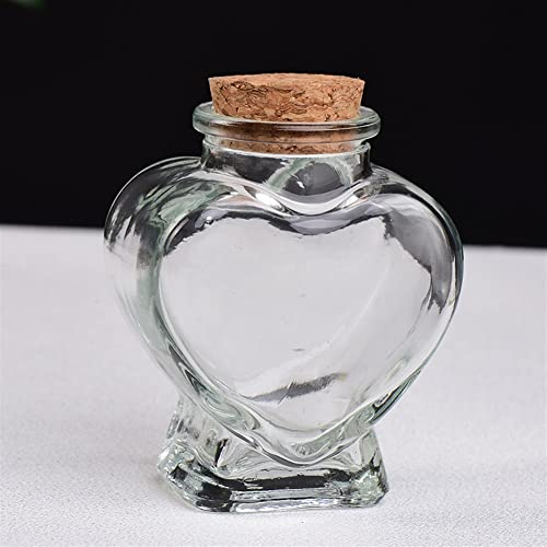 Home Collections Home Decor, Natural Crystal Gravel in Lovely Heart-Shaped Glass Bottle Rock Chips Tumbled Stone Christmas Or Home Decor Gifts Gifts,Natural Crystal ( Color : Glass Bottle , Size : 1pc