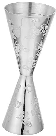 COLLBATH 1pezzi Misurino Cocktail Professionale Acciaio Inossidabile Tazza Misurazione Con Scala Chiara Per Bar e Feste Strumento Indispensabile Per Barman e Appassionati Di Mixology