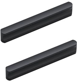 Schrankgriffe Schwarz 64mm, 2 Stück Möbelgriffe Aluminiumlegierung Griffe | Schubladengriffe Lochabstand: 64-980 mm Türgriffe Eloxierte Küchengriffe Schwarze Griffe für Küchenschränke 64mm/2.5in