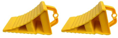 Renchey Cales de Roue avec Support, 2 Pièces Cale De Roue Plastique, Cale de Roue, Cales Roue Plastique, Cales de Frein pour remorque, Cales De Remorque, pour Caravane, Camping-Car, Voiture