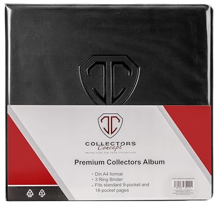 Collectors Concept Sammelkarten Album – Collectors Album, Sammelkarten Ordner, 9 Pocket, robustes Design für bis zu 1000 Karten, kompatibel mit Trading Cards und Sportkarten
