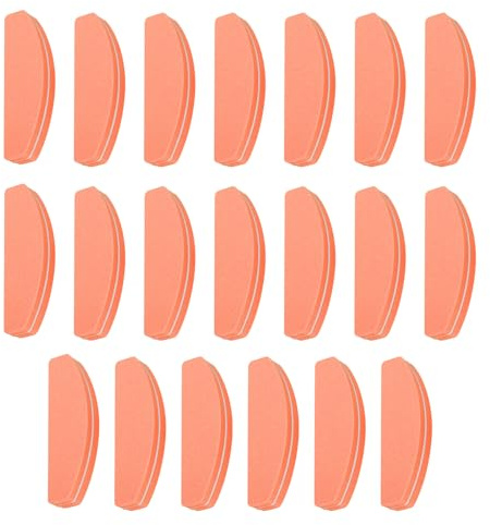 Kvartsman 20 stycken mininagelfilar, 100/180 korn nagelslipblock, partihandel nagelbuffing poleringsblock professionellt nagelpoleringsset för akryl- och naturnaglar, orange