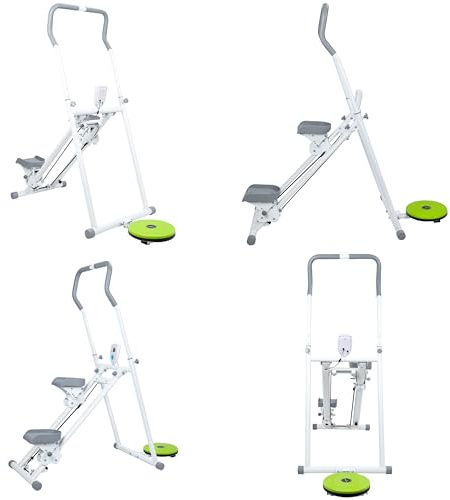 Smbcgdm Stepper de Fitness, Pas Transport d'escalier pour Exercice Gymnase à Domicile, Machine Grimper Verticale l'entraînement Complet du Corps, repliant l'escalier Maison avec Une Plage d'étape