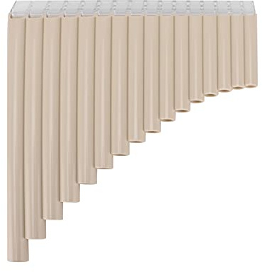 TARSHYRY Pan Flöte, Flöte Instrument Pan C -Schlüssel mit Karton Tragen Tasche für Kinder Erwachsene C Key Pipes Instrument Anfänger Unterrichtspersonal (Beige)