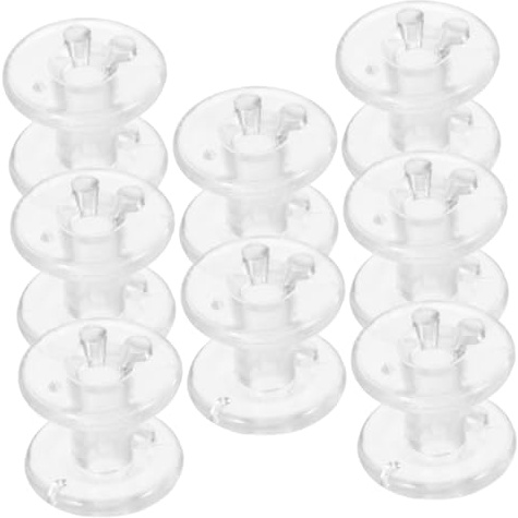 ZUNOXAZ Curtain Cord Retainer Spools and Plastic Window Blind Accessories, Venetian Blind Cord Wheel for Pleated Shades, 8pcs Hardwares for Window Covering Repairs