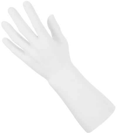 JOINPAYA Handmodell Präsentationsständer Männerhand aus Weichem Kunststoff Weiß Schmuckhalter Ring und Uhrenständer für Boutique und Ausstellung