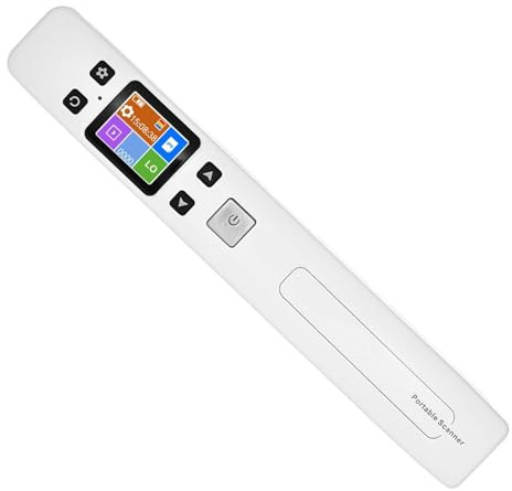 Fesjoy Scanner WiFi Portatile per Ricevute Aziendali, Libri, Scanner Portatile per Documenti e Immagini, Formato A4 1050 DPI JPG/PDF, Ricaricabile, Bianco, Ufficio Viaggi (#2)