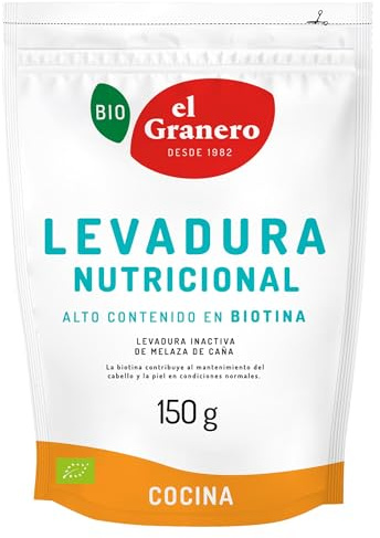 El Granero Integral - Levadura Nutricional Ecológica - 150 g - Contribuye al Metabolismo Energético Normal - Excelente Fuente de Proteínas - Apto para Consumo Vegano