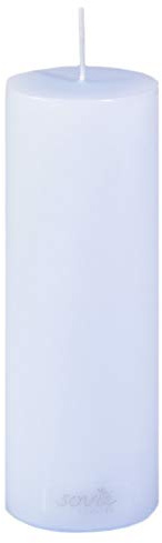 Sovie CANDLES Stumpenkerze Hellblau - Ø 50mm x 150mm mit ca. 42 Stunden Brenndauer – Hochwertige Blockkerze für Tischdekoration, Feier & stimmungsvolle Anlässe