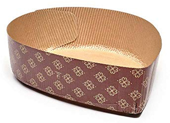 Stampo in Carta - Forma Uovo - per 750 gr di Impasto - 10 Pezzi