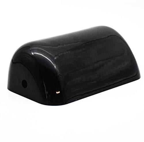 LANMOU Abat-Jour de Remplacement pour Lampe de Banquier, Housse de Rechange en Verre, 22,5 cm, Noir
