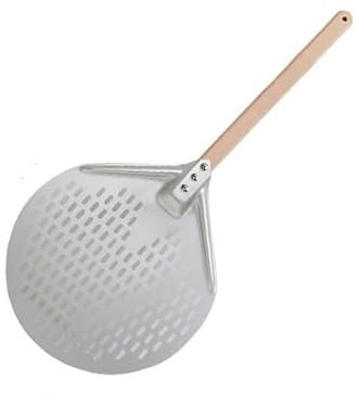 Pelle Pizza 1 Pcs Aluminum Pizza Shovel Peel Lifter Tools Non Slip Wooden Handle Cake Bread Paddle Pelle A Pizza (Color : 30cm Round 40cm H)