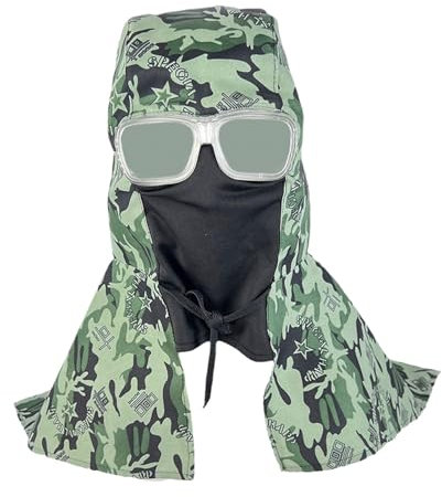 Generic Sand Blasting Hood Cap, Canvas Shawl Sandblaster Protective Gear Mask Hood for Spraying Sanding Cutting, DIY Painting