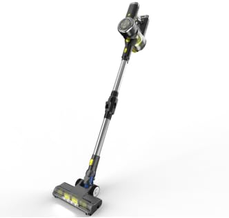 Akku Staubsauger, 40000Pa/550W Staubsauger Kabellos Bis zu 50Mins Laufzeit, Akkustaubsauger mit Anti-Tangle-Bürste/Super Leise/LED Display für alle Arten Teppich/Hartböden/Tierhaare