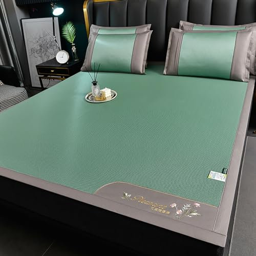 Sommer Kühlung Pad Kühlung Bettdecke Matratze Sommer-Schlafmatte, Sommer-Bambus-Bettmatte, Matratzenauflage, faltbare Bambusmatte fürs Bett, Rattan-Kühlmatte, atmungsaktives, glattes Bettlaken(200*220