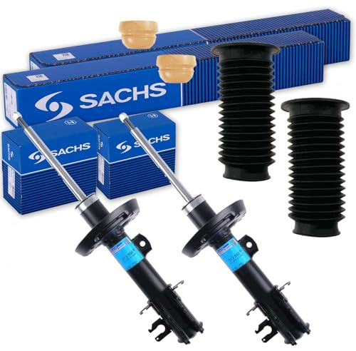 2x Sachs Stoßdämpfer + Protection Kit vorne | 313566 + 313568 + 900215 Kompatibel mit Corsa D (S07)