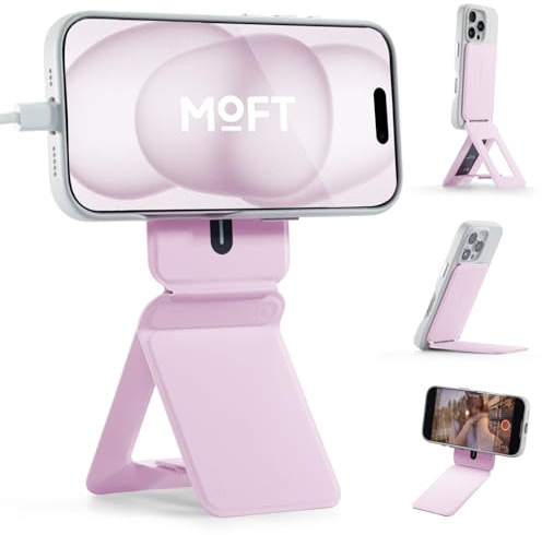 MOFT Mobilstativ för iPhone 17/16/15/14/13/12-serien, universellt osynligt telefonstativ med 3 lägen för self-vlogging, navigering, makrofotografering, videosamtal, rodnad