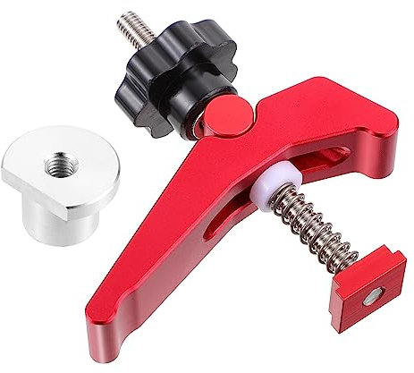 Hoement Woodworking Clamp T-Track Hold Down Clamp for Aluminium Alloy Joint Hand Tool Easy Install Remove