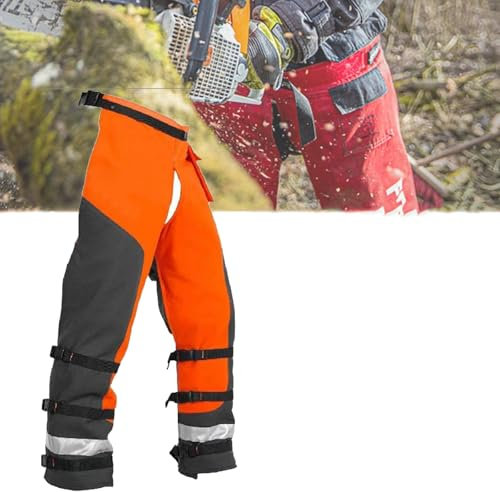 Yiustldd Schnittschutzhose, 9-Lagige Schnittschutzhose, Verstellbarer Gürtel, Sicherheits-Forstwerkzeuge Für Holzfäller Und Forstarbeiter,L