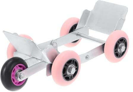 ZUNOXAZ Dolly Électrique Acier et Caoutchouc Outil Pratique de Déplacement et Remorquage pour Véhicules et Motos Roues Pivotantes pour Surfaces Lisses Couleur Aléatoire Couleur Aléatoire