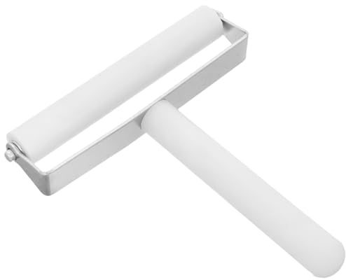 DIYEAH Rullo Applicatore Pellicola per Smartphone 10 Cm Bianco, Strumento di Laminazione e Applicazione a Pressione per Rimozione Bolle, Accessorio Compatibile per Protezione Schermo LED