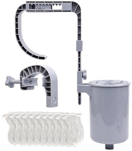 Skimmer de superficie de piscina, Skimmer automático de piscina, Skimmer de pared de piscina con cesta filtrante de superficie de 25.5x15 cm para piscinas inflables, tubo, piscinas de marco metálico