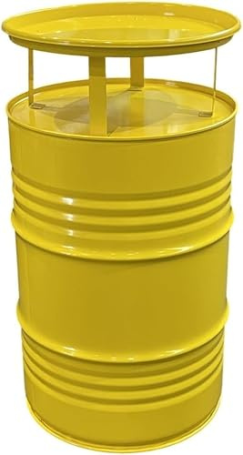 Srm Design Fassmöbel Stehtisch Bistro-Tisch Design Partytisch Gelb Ø 57cm Höhe 108cm