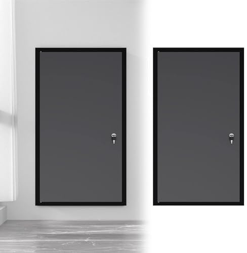 Låsbar inspektionslucka, kraftig åtkomstpanel i aluminiumlegering, säker åtkomstlucka för utomhusenhet för luftkonditionering (ljusgrå, 16x34 tum/40x85 cm)