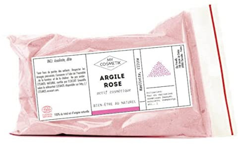 MY COSMETIK - Rosa Tonerde - Ecocert COSMOS NATURAL-zertifiziert - 100% natürlichen Ursprungs - Kosmetische Qualität - Erweicht und heilt | 100 g