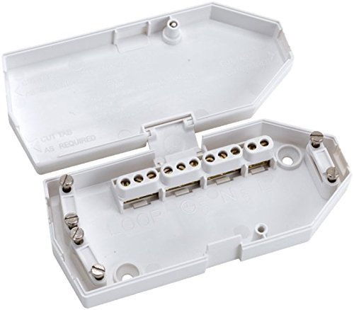 Hager 3 X Downlighter Junction Box, White, Plastic, Modern, Recessed