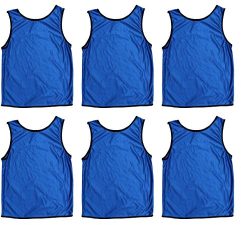 BESPORTBLE 6 Stücke Kinder Leibchen Trainingsleibchen Markierungshemd Fußballleibchen Jungen Mädchen Sport Trikot für Volleyball Basketball Fußball Training Lätzchen Weste