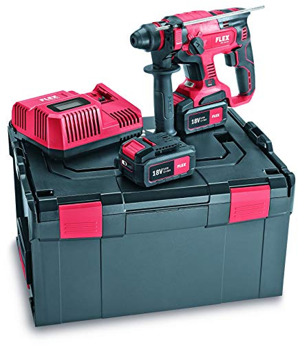Flex Akku Kombi-Bohrhammer CHE 18.0-EC/5.0 Set (Bohrhammer 18V, 5 Ah, 1,7 J Leerlaufdrehzahl 0-1400 /min, Leerlaufschlagzahl 0-4500 /min, SDS-plus) 461768