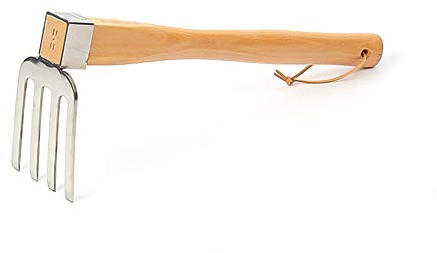 XMRISE Hoe Rake Hand Pointed Cultivator and Tiller Hoe Harrow Pick Pickaxe Mattock Gardening Picks Hoes Garden Weeding Tool,Rake