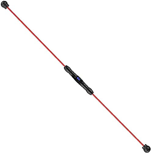 Pilates Stange Tragbares Yoga Stick Sport Schwingstab Erwachsene Swingstick Hochfrequenzvibrator mit elastischer Stange, abnehmbares Fitnessgerät zum Zählen, zur Gewichtsreduktion und zum tiefen Mus