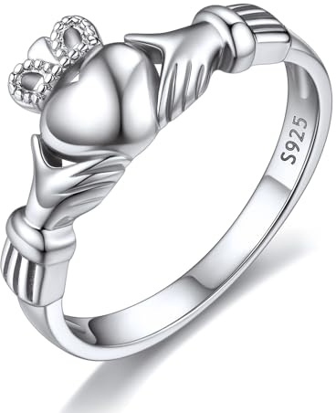 ChicSilver Claddagh Ring Irish Claddagh Rings for Women Celtic Knot Ring Irish Jewelry for Women