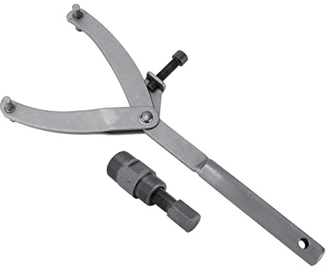 Leapiture Llave de Volante, Llave de Volante de Embrague de Motocicleta Ajustable 24 mm 27 mm Extractor de Volante magnético para ATV Scooter Dirt Bike Go Kart