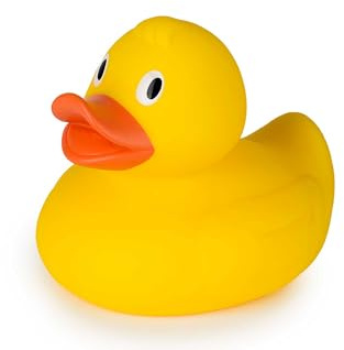 Isabelle Laurier - Jouet de Bain pour bébé et Enfant - 100% étanche - Canard de Bain Enfant XXL - Jaune, 21 x 18 x 18 cm
