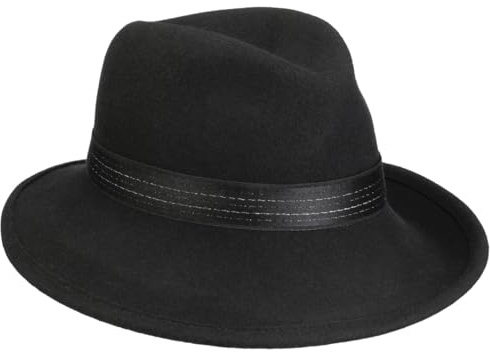 Mayser Saskia Wollhut Wollfilzhut Filzhut Damenhut Damen - Made in The EU Winter Herbst-Winter - One Size schwarz
