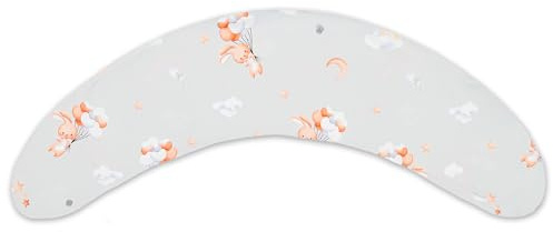 Housse de Coussin de grossesse et allaitement 190 cm – coussin maternité et corps ou oreiller de grossesse Soutien pour dormir sur le côté et allaiter Parfait pour femme enceinte forme de C Oeko-Tex